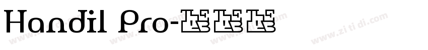 Handil Pro字体转换